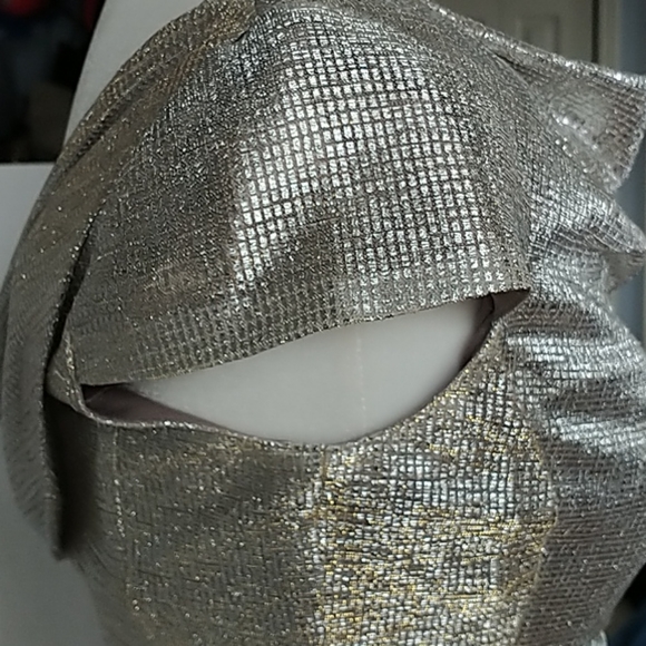 Tahari ASL, Metallic Long Gown, Sz 2 - Picture 10 of 16